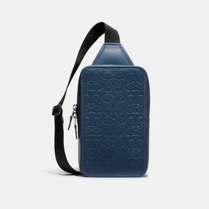 Coach -Sullivan Pack (Sling) Gunmetal Denim (blue)